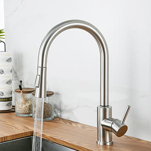 صنبور المطبخ بمقبض منفصل وبخاخ