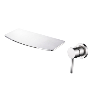 304 الفولاذ المقاوم للصدأ كروم Ycfaucet جدار جبل شلال مقبض واحد بالوعة الحمام الحنفيات