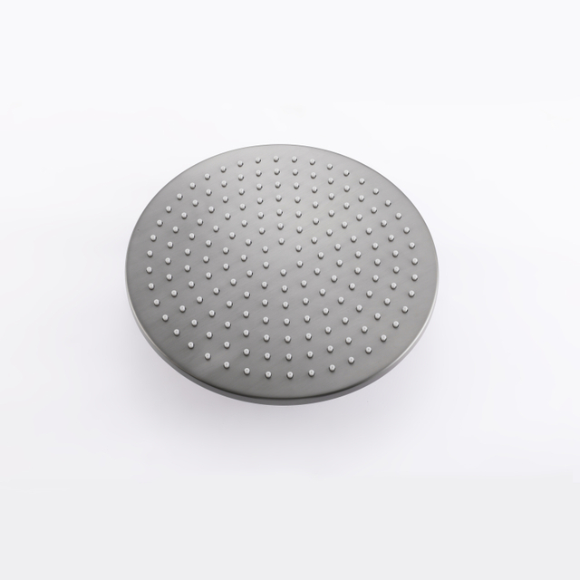 مسدس حمام حديث من الفولاذ المقاوم للصدأ 304، مجموعة دش رأس ثرموستاتي مخفي باللون الرمادي