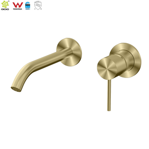 مصنع توريد العلامة المائية صنبور أسود إنهاء الساخنة والباردة واحدة الحائط خلاط الصنابير 316L الفولاذ المقاوم للصدأ Tapware