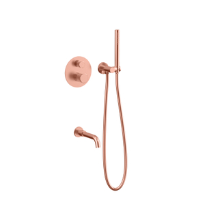 جديد 304 الفولاذ المقاوم للصدأ النحاس ارتفع الذهب الحائط الحمام أخفى حمام ودش مجموعات الحنفية