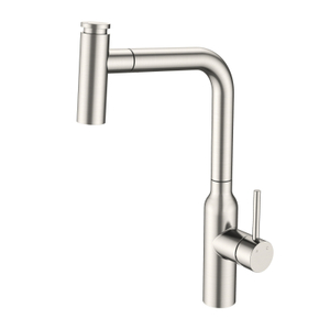 الحديثة الفاخرة نحي النيكل 304 الفولاذ المقاوم للصدأ سحب اللمس بالوعة المطبخ الحنفية