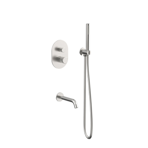 جديد 304 الفولاذ المقاوم للصدأ المصقول الحمام أخفى رئيس ثرموستاتي دش مجموعة