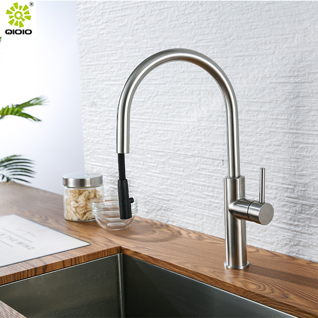 304 الفولاذ المس LBrushed أخفى دش رئيس سحب بالوعة المطبخ صنبور