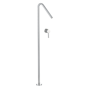 الحديث 304 الفولاذ المقاوم للصدأ كروم الحمام الطابق نوع مقبض حوض صنبور واحد