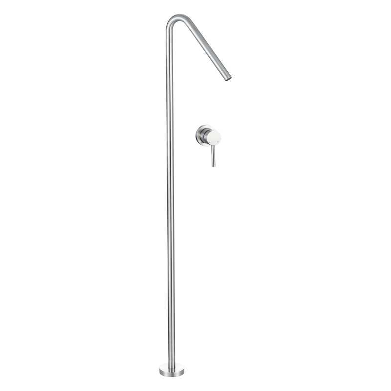 الكروم الفولاذ المقاوم للصدأ الطابق نوع صنبور حوض مقبض واحد