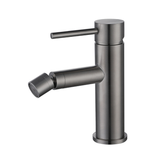 304 الفولاذ المقاوم للصدأ بندقية رمادية مقبض واحد صنبور الحمام بيديت