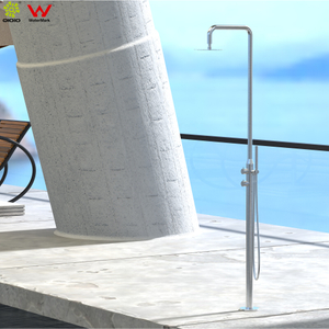 العلامة المائية 316L الفولاذ المقاوم للصدأ دش خارجي حديقة الشاطئ خارج دش خلاط قائما بذاته حمام سباحة دش 