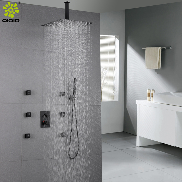 جودة عالية رائجة البيع 304 الفولاذ المقاوم للصدأ النحاس 3 وظائف أخفى خلاط ثرموستاتي صنابير حمام ودش