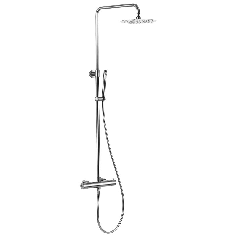 304 الفولاذ المقاوم للصدأ كروم الحمام خلاط دش ثرموستاتي