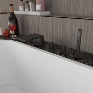 2 التعامل مع سطح جبل صنبور شلال حوض الاستحمام مع دش اليد