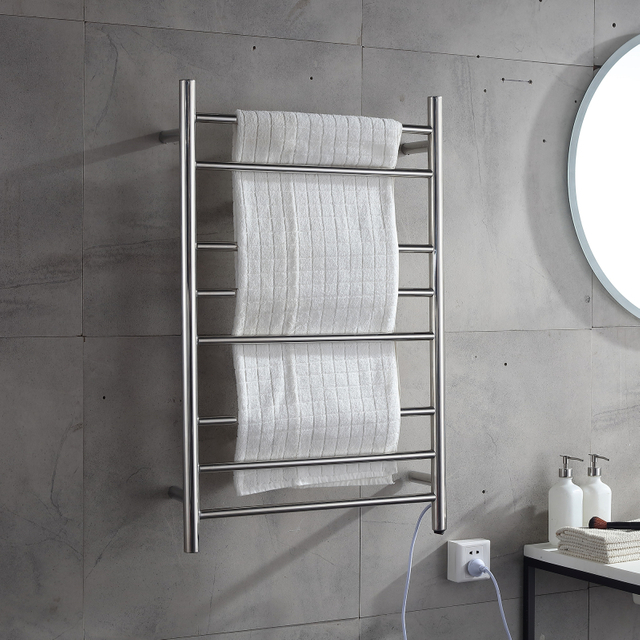 الحمام 304 الفولاذ المقاوم للصدأ 8 بار منشفة تسخين الماء الساخن يجفف الرف 