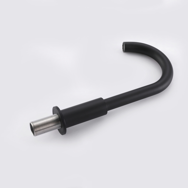 304 حوض حمام أسود من الفولاذ المقاوم للصدأ بفتحة مزدوجة ومقبض مزدوج