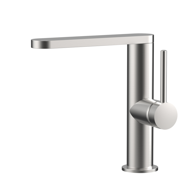 صنبور حوض مصقول من الفولاذ المقاوم للصدأ