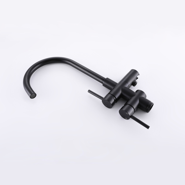 CUPC جودة عالية 304 الفولاذ المقاوم للصدأ الساخن والبارد مختلط متعدد الوظائف ماتي الأسود أرضية الحمام دش قائم بذاته صنبور حوض استحمام