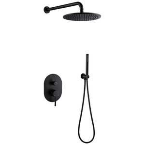 مجموعة خلاط دش الحمام من الفولاذ المقاوم للصدأ 304 المخفي على الحائط 