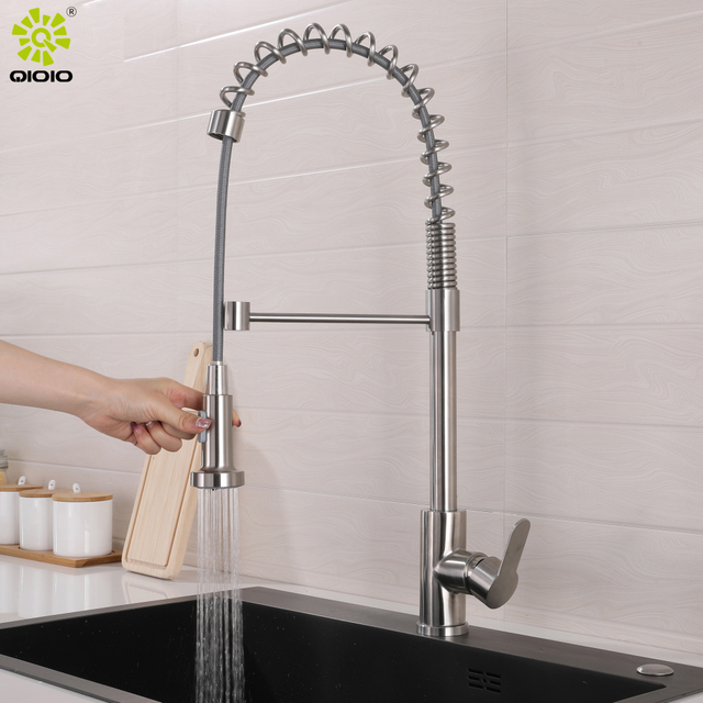 CUPC جودة عالية 304 الفولاذ المقاوم للصدأ منخفضة الرصاص سطح الخيالة سحب الساخنة الباردة خلاط حنفيات المطبخ