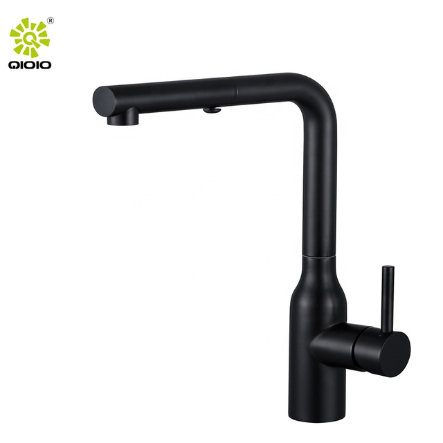 304 الفولاذ المقاوم للصدأ خلاط ساخن بارد ثلاثة أوضاع سحب أسفل صنبور المطبخ بالوعة مقبض واحد