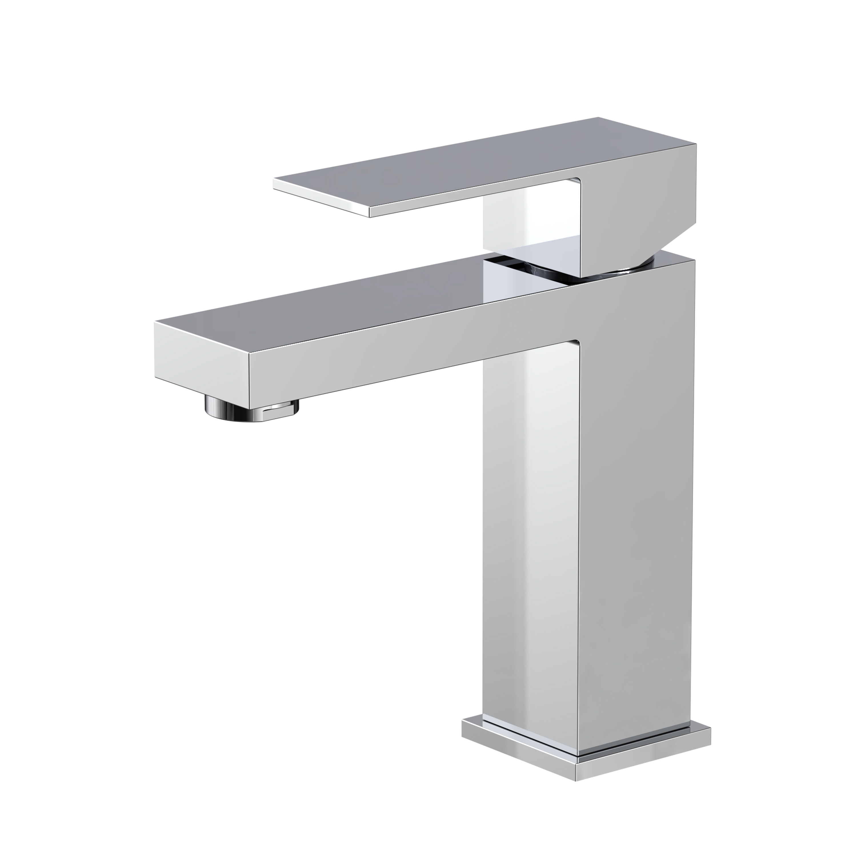 صنبور حوض من الفولاذ المقاوم للصدأ مصنوع من الكروم المربع