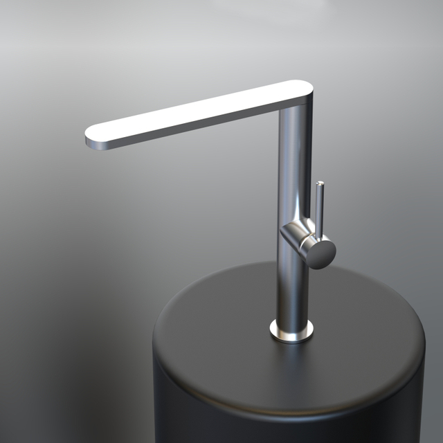 صنابير حوض المطبخ رفيعة للغاية من الفولاذ المقاوم للصدأ 304 من النيكل المصقول