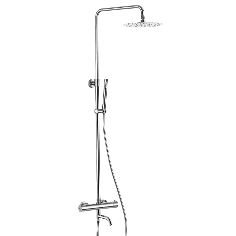 304 الفولاذ المقاوم للصدأ كروم الحمام خلاط دش ثرموستاتي