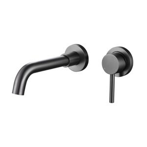 فاخر 304 الفولاذ المقاوم للصدأ بندقية رمادي جدار جبل بالوعة الحمام الحنفية